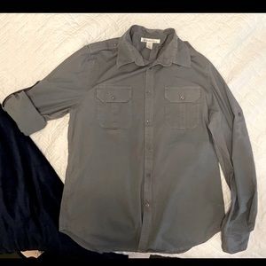 3/$15 Kenneth Cole Military/vintage style shirt